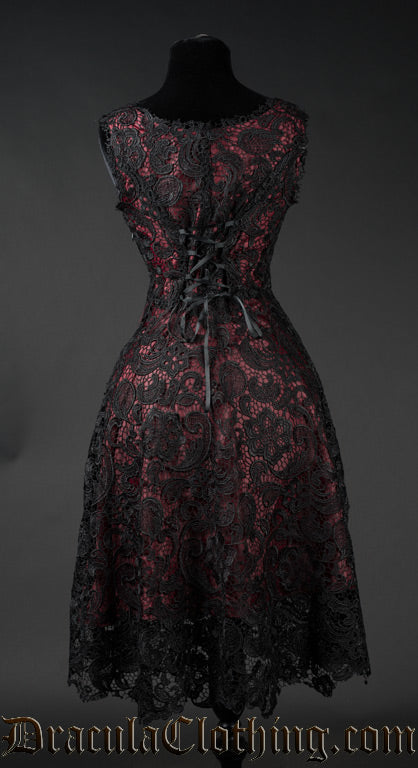 Red Art Deco Dress