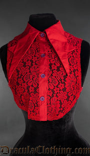 Red Bat Lapel Collar