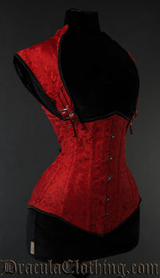 Red Brocade Apocalyptic Corset