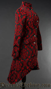 Red Brocade Autumn Coat