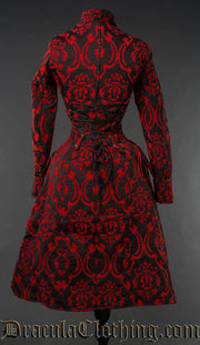 Red Brocade Autumn Coat