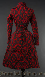 Red Brocade Autumn Coat