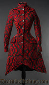 Red Brocade Autumn Coat