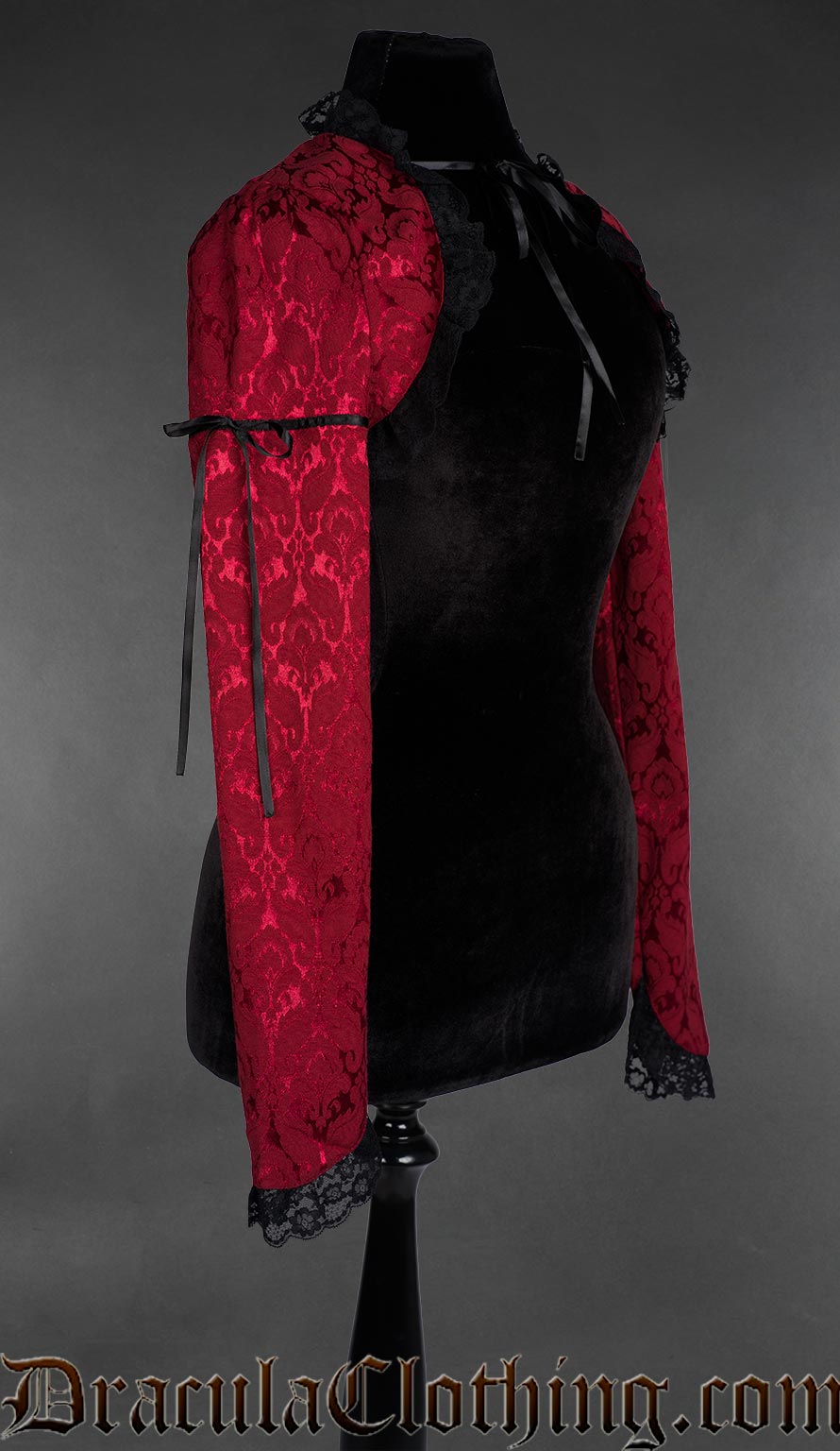 Red Brocade Bolero