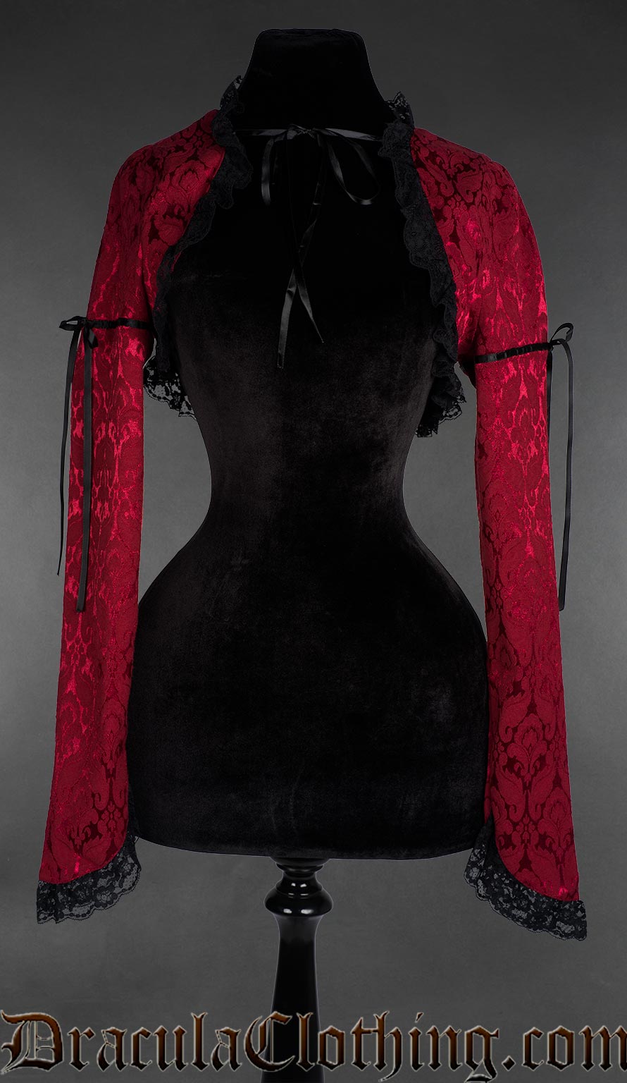 Red Brocade Bolero