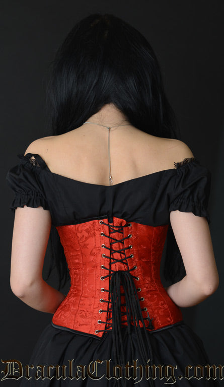 Red Brocade Corset