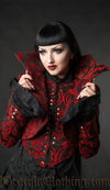 Red Brocade Evil Queen Jacket