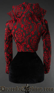 Red Brocade Evil Queen Jacket