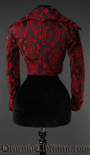 Red Brocade Evil Queen Jacket