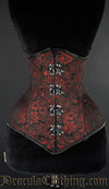 Red Brocade Extreme Waist Clasp Corset 