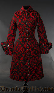 Red Brocade Female Admiral Coat