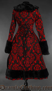 Red Brocade Frock Coat