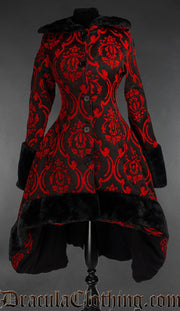 Red Brocade Frock Coat