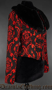 Red Brocade Luscious Jacket