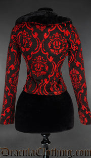 Red Brocade Luscious Jacket