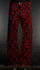 Red Brocade Officer Pants