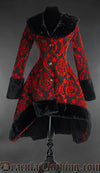 Red Brocade Princess Coat