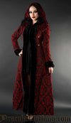 Red Brocade Shieldmaiden Coat