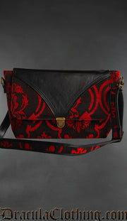 Red Brocade Shoulder Bag