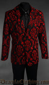 Red Brocade Suit Jacket