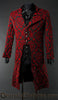 Red Brocade Elegant Tailcoat