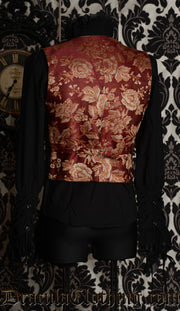 Red Brocade Vest