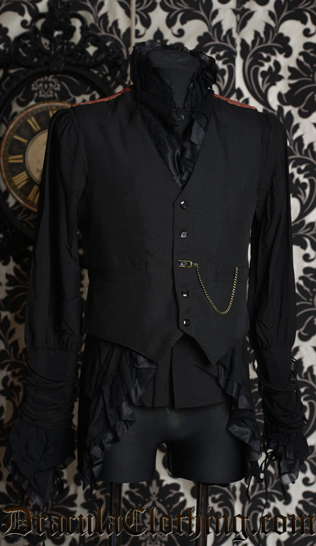 Red Brocade Vest