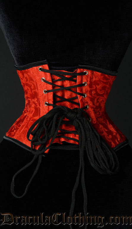 Red Brocade Waist Cincher