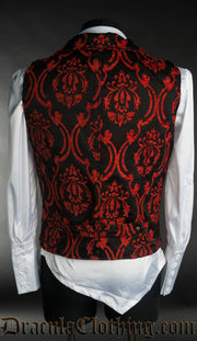 Red Brocade Waistcoat