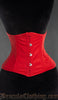 Red Cotton Double Boned Waist Cincher