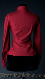 Red Cotton Marquess Blouse