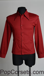 Red Cotton Marquis Shirt