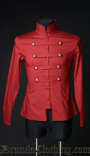 Red Cotton Naval Shirt