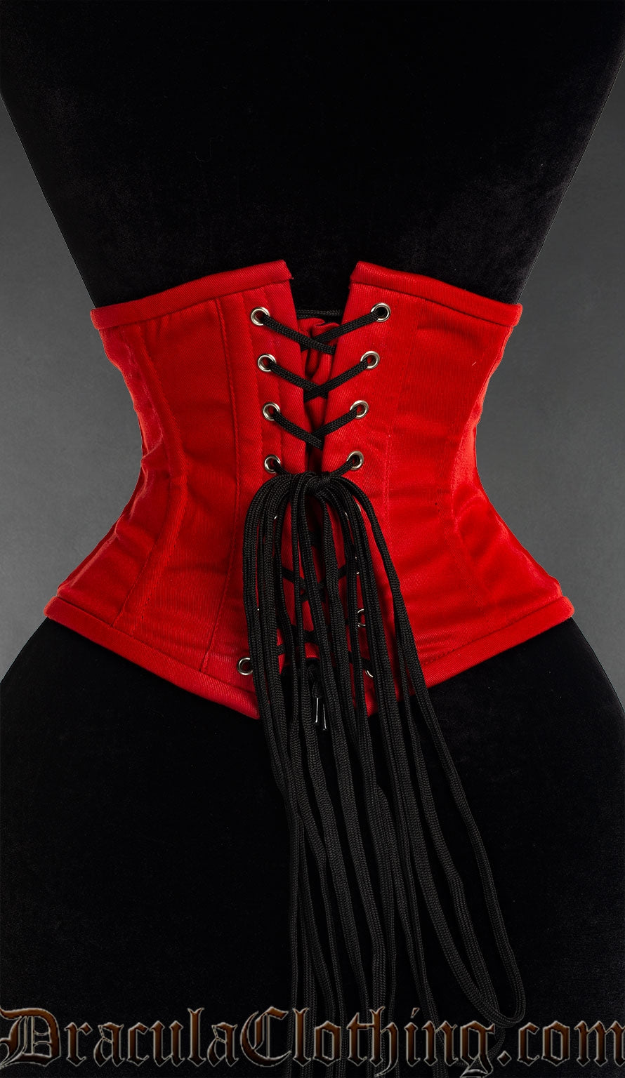 Red Cotton Waist Cincher