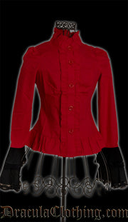 Red Cravat Blouse