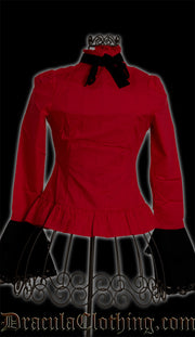 Red Cravat Blouse