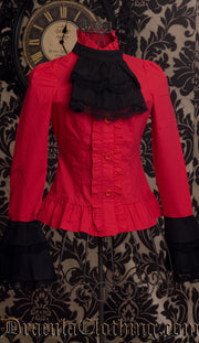 Red Cravat Blouse