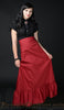 Red High Waist Skirt