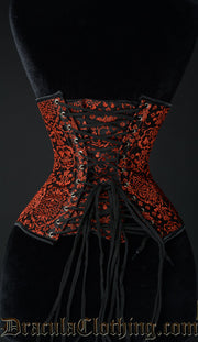 Red Jacquard Clasp Corset