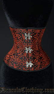 Red Jacquard Clasp Corset