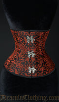 Red Jacquard Clasp Corset