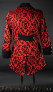 Red Jacquard Pirate Jacket