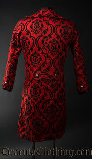 Red Jacquard Tailcoat