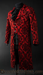 Red Jacquard Tailcoat