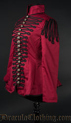 Red Ladies Military Jacket