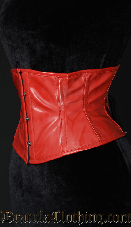 Red PVC Waist Cincher