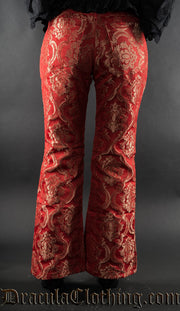 Red Royal Female Boots Pants