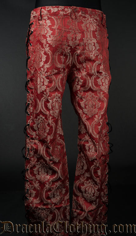 Red Royal Laced Pants