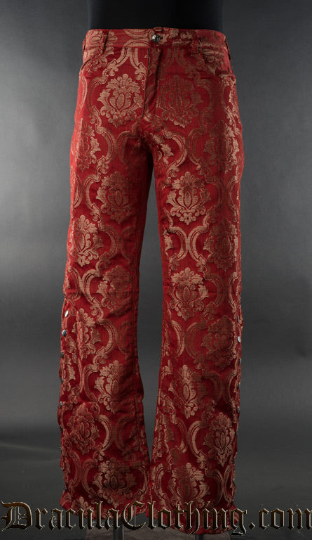 Red Royal Pirate Officer Pants