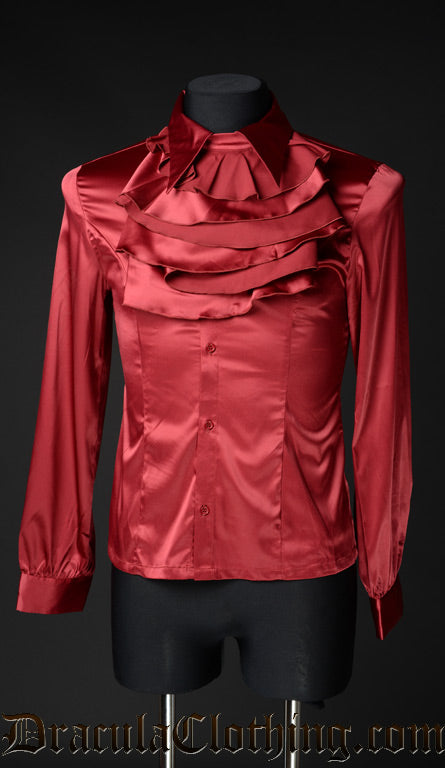 Red Satin Marquis Shirt
